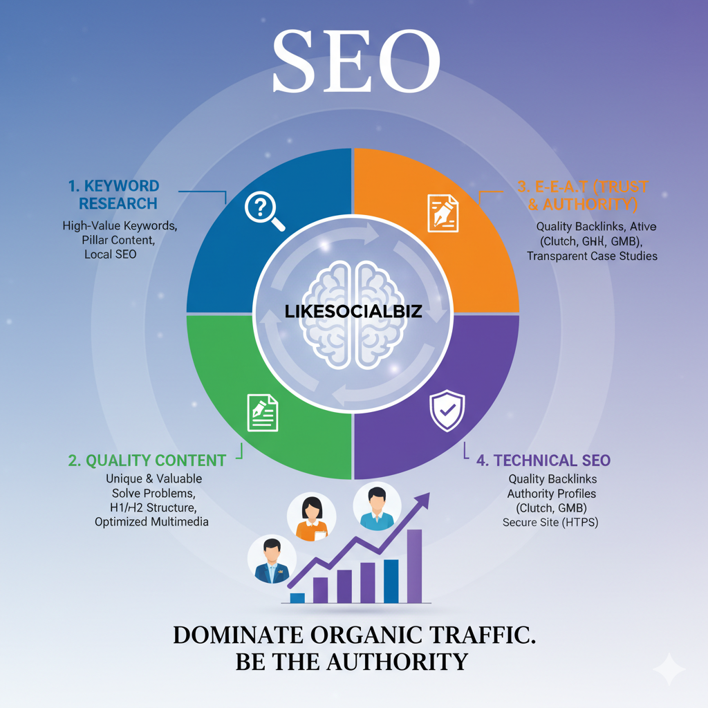 TIP: Ask Gemini to refine images With image generation in Gemini, your imagination is the limit. If what you see doesn't quite match what you had in mind, try adding more details to the prompt. The more specific you are, the better Gemini can create images that reflect your vision. Okay, let's translate that SEO-optimized content into English and add a visual to enhance the explanation! The Definitive Formula for Dominating Organic Traffic: LikeSocialBiz's SEO Secret